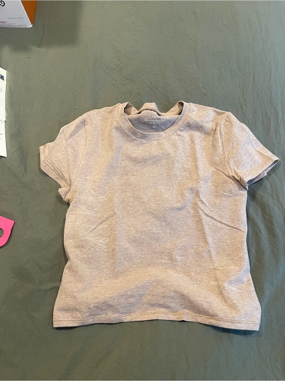 Abercrombie & Fitch Women's baby Tee - Light Beige